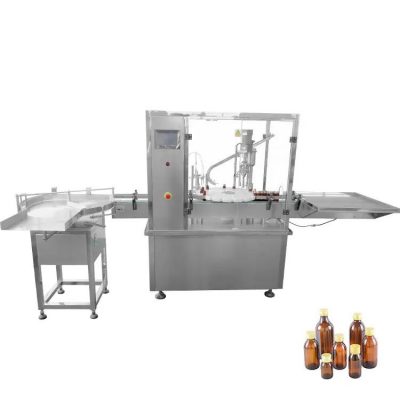 Low Capacity Syrup Liquid Filling Capping Machine